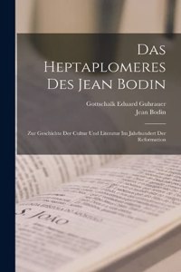 Heptaplomeres Des Jean Bodin