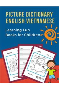 Picture Dictionary English Vietnamese Learning Fun Books for Children