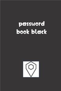 Password Book Black