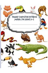 Primary Composition Notebook Journal For Grades K-2