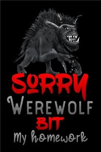 sorry werewolf bit my homework x