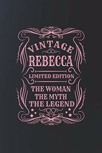 Vintage Rebecca Limited Edition the Woman the Myth the Legend