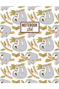 Sloth Notebook