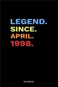 Legend Since April 1998 Notebook