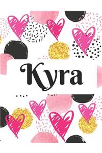 Kyra: Personalized Name Journal with Blank Lined Paper