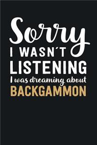 I was Dreaming about Backgammon