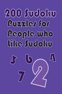 200 Sudoku Puzzles for People who like Sudoku 2