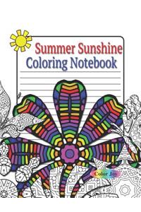 Summer Sunshine Coloring Notebook