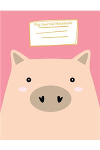 Pig Journal Notebook