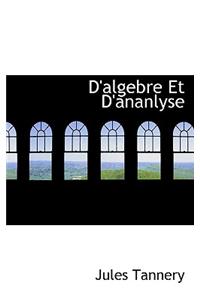 D'Algebre Et D'Ananlyse