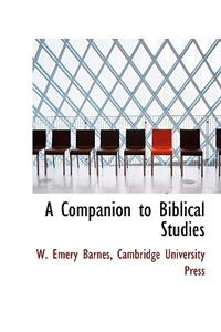 A Companion to Biblical Studies