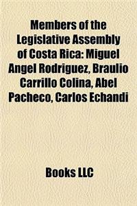 Members of the Legislative Assembly of Costa Rica