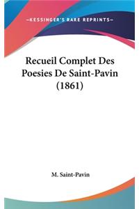 Recueil Complet Des Poesies de Saint-Pavin (1861)