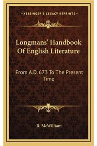 Longmans' Handbook of English Literature