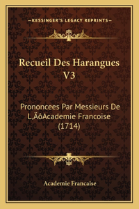 Recueil Des Harangues V3