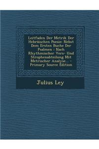 Leitfaden Der Metrik Der Hebraischen Poesie