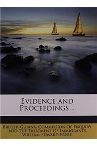 Evidence and Proceedings: Evidence And Proceedings