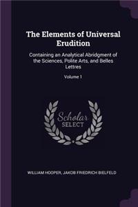 Elements of Universal Erudition
