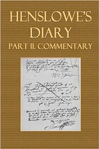 Henslowes Diary Part II. Commentary