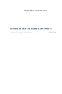 Copyright and the Music Marketplace