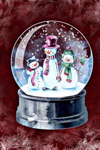 Snowman Family Snowglobe