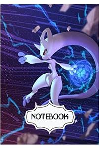 Notebook Dot-grid Mewtwo