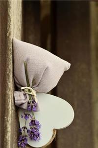 Lavender Flowers and a Heart Journal