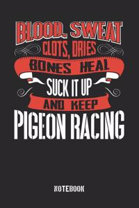 Blood Sweat clots dries. Shut up and keep Pigeon Racing