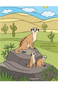Livro para Colorir de Animais Africanos 4, 5 & 6