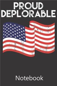 Proud Deplorable America Flag