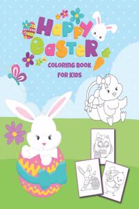 Happy Easter Coloring Book For Kids