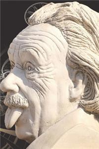 Statue of Albert Einstein - Blank Lined Notebook