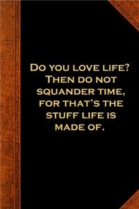 2020 Weekly Planner Ben Franklin Quote Love Life Vintage Style 134 Pages