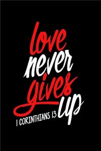 Love Never Gives Up, 1 Corinthians 13