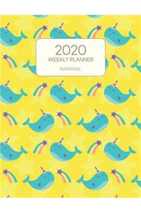 2020 Weekly Planner Narwhal