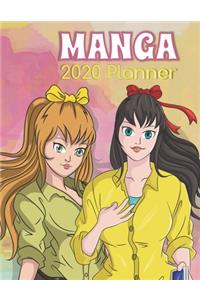 Manga 2020 Planner: Anime-themed designed for girls, teenagers, students, anime lovers, manga fans with built-in calendar, schedule, daily/weekly/monthly activities, ag