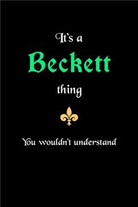 It's A Beckett Thing, You Wouldn't Understand