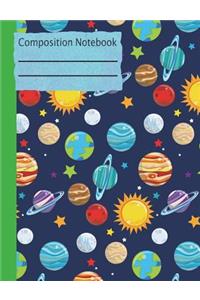 Solar System Composition Notebook - College Ruled