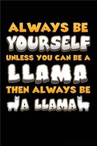Always Be Yourself Unless You Can Be A Llama Then Always Be A Llama