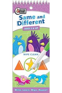 Tall Wipe-Clean: Same and Different