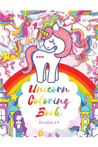 Unicorn Coloring Book for Girls 4-8