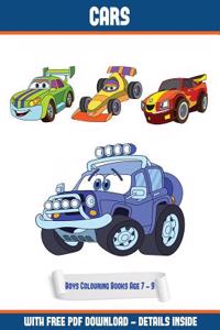 Boys Colouring Books Age 7 - 9 (Cars)