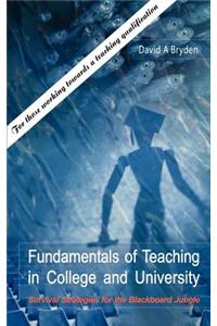 Fundamentals of Teaching in College and University