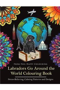 Labradors Go Around the World Colouring Book