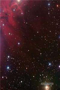 Journal Pages - Deep Red Galaxy Space (Bullet Journal)