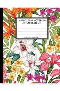 Unruled Composition Notebook 8