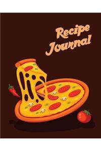 Recipe Journal: (Recipe Journal Vol. 53) Glossy And Soft Cover, (Size 8" x 10") Blank Cookbook To Write In, Paperback (Blank Cookbooks and Recipe Books), 100 Spacio