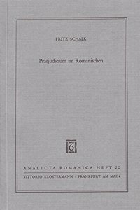 Praejudicium Im Romanischen