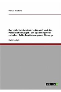 Der mehrfachbehinderte Mensch und das Persönliche Budget. Zwischen Selbstbestimmung und Fürsorge