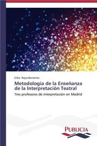 Metodología de la Enseñanza de la Interpretación Teatral